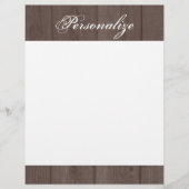 Eigen -landskuskerhoutkorrelhoofdletter (Voorkant)