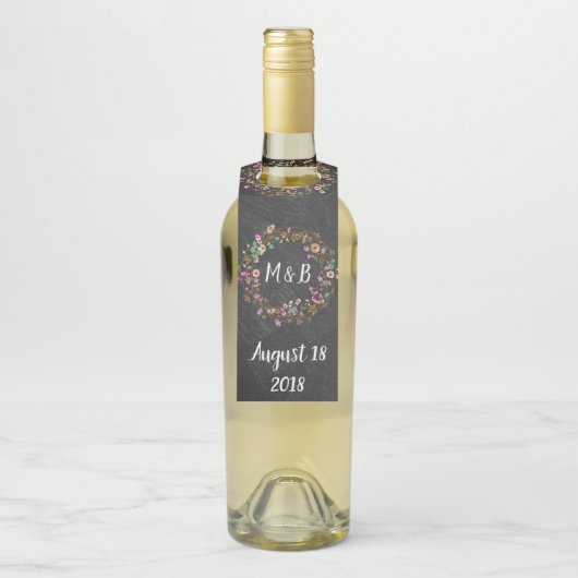 Eigen landstijl Cute Floral WreatArt Motif Flessenhanger (Op fles)