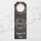Eigen landstijl Cute Floral WreatArt Motif Flessenhanger (Voorkant)