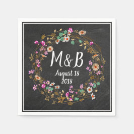 Eigen landstijl Floral met grote kunst Motif Servet