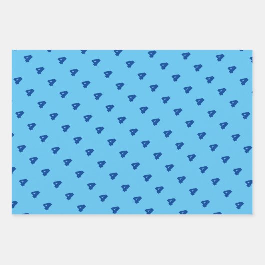 Eigen leeftijdsnummer kleurig kind geboortedag inpakpapier vel (Voorkant 2)