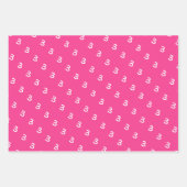 Eigen leeftijdsnummer kleurig kind geboortedag inpakpapier vel (Voorkant)