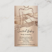 Eigen lichaamsbedekking Cosmetica Logo QRCode Woma Visitekaartje (Voorkant)