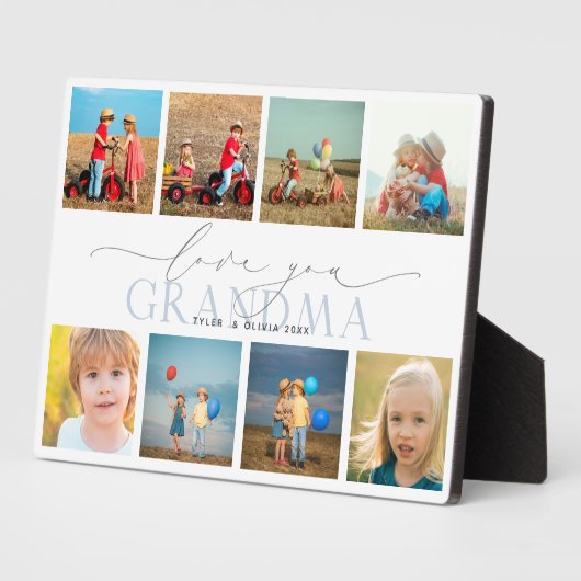 Eigen liefde voor grootma 8 Foto Collage Fotoplaat (Zijkant)