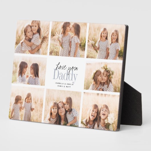 Eigen liefde voor vaders Dag Foto Collage Fotoplaat (Zijkant)