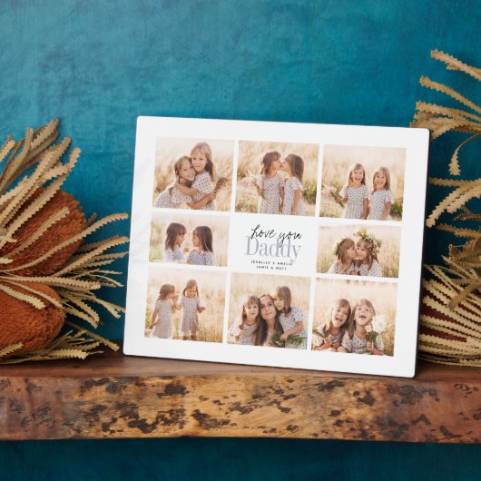 Eigen liefde voor vaders Dag Foto Collage Fotoplaat (Zijkant)