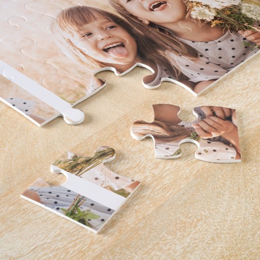 Eigen liefde voor vaders Dag Foto Collage Legpuzzel (Zijkant)