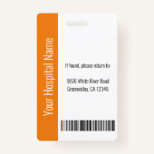 Eigen Logo balk voor persoonlijke foto's, codenumm Badge (Achterkant)