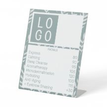 EIGEN LOGO BEDRIJFSPRIJSLIJST SAGE GREEN WHITE