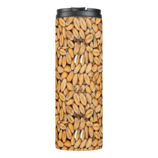 Eigen logo-bruine tarwekorrels thermosbeker (Achterkant)