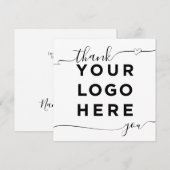 Eigen logo elegant vierkant (Voorkant / Achterkant)