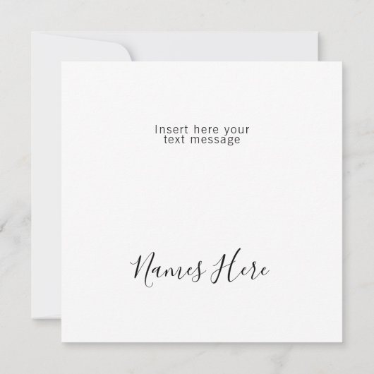 Eigen logo elegant vierkant (Achterkant)