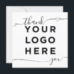 Eigen logo elegant vierkant<br><div class="desc">Aangepaste logo- en tekstelegante hartkalligrafie modern vierkant Bedankt. Om het even welke kleur,  om het even welk doopvont,  moderne en minimale blik.</div>