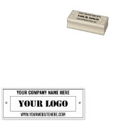 Eigen Logo en tekst Rubberstempel (Gestempeld)