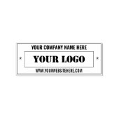 Eigen Logo en tekst Rubberstempel (Afrduk)