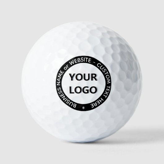Eigen Logo- en tekststempel Golf zorgt voor uw kle Golfballen (Voorkant)