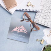 Eigen Logo Estate Agent Home Pink VIP Vierkante Visitekaartje