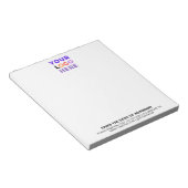 Eigen logo geen minimum | Gepersonaliseerd kantoor Notitieblok (Schuin)