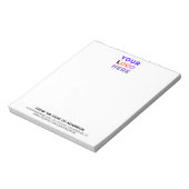 Eigen logo geen minimum | Gepersonaliseerd kantoor Notitieblok (Linkerzijde)