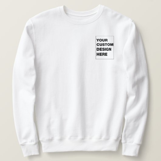 Eigen logo – Gepersonaliseerde crewnecks voor bedr Trui (Design voorkant)