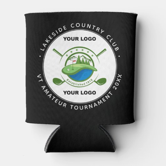 Eigen Logo Golf Club Swag Memorial Tournament Blikjeskoeler (Voorkant)