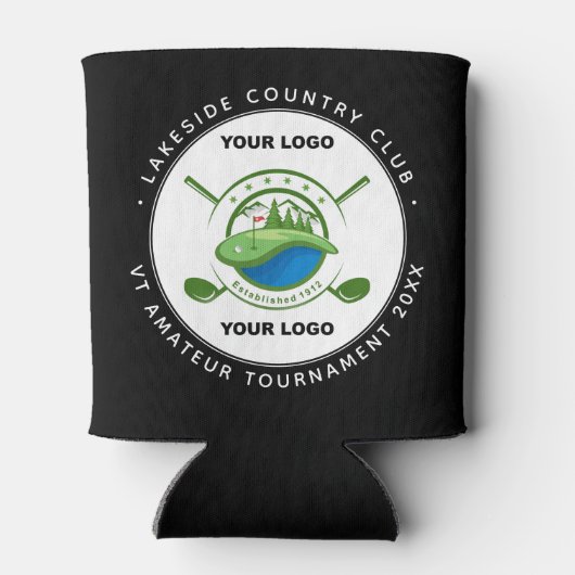 Eigen Logo Golf Club Swag Memorial Tournament Blikjeskoeler (Achterkant)