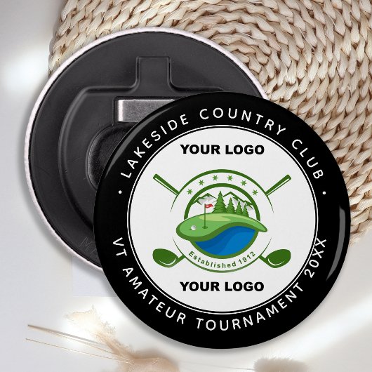Eigen Logo Golf Club Swag Memorial Tournament Button Flesopener