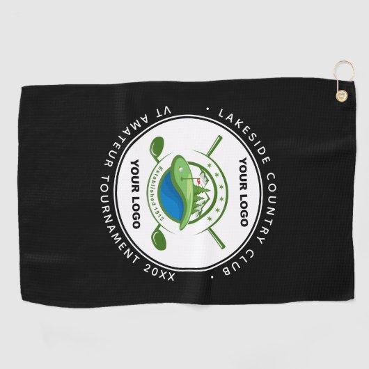 Eigen Logo Golf Club Swag Memorial Tournament Golfhanddoek (Horizontaal)