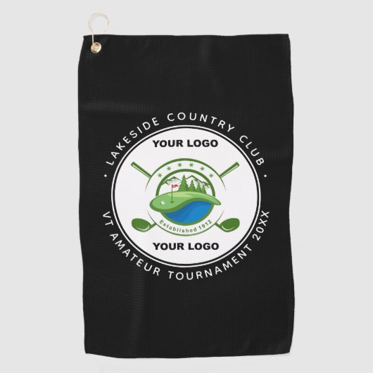 Eigen Logo Golf Club Swag Memorial Tournament Golfhanddoek (Voorkant)
