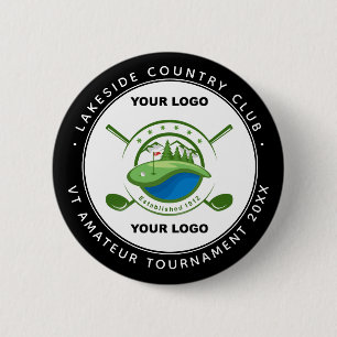 Eigen Logo Golf Club Swag Memorial Tournament Ronde Button 5,7 Cm