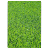 Eigen logo, groengras klembord (Achterkant)