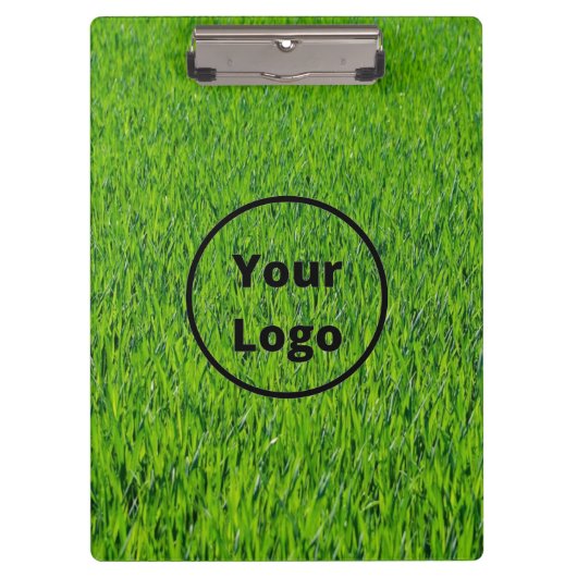 Eigen logo, groengras klembord (Voorkant)