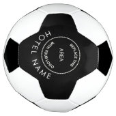 Eigen Logo Hotel Naam: wit zwart of kleur Voetbal (Gedraaid)