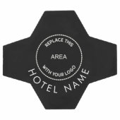 Eigen Logo Hotel Naam: wit zwart of kleur Voetbal (Enkel)