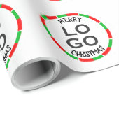 Eigen logo Kerstmis Draai Snoepgoed Cadeaupapier (Rol Hoek)