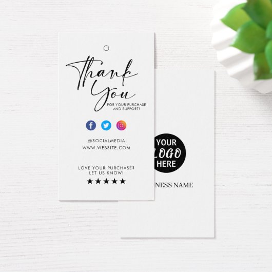 Eigen Logo Label Hang Label Visitekaartje (Bureau)