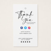 Eigen Logo Label Hang Label Visitekaartje (Voorkant)