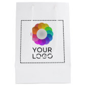 Eigen logo, Lage minimumhoeveelheid Medium Cadeauzakje (Achterkant)