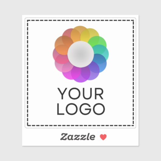 Eigen logo, Lage minimumhoeveelheid Sticker (Vel)