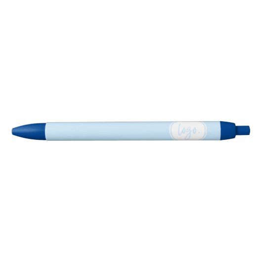EIGEN LOGO MERK PROMOTIONELE ZAKELIJKE SJABLOON BL BLAUWE INKT PEN (Voorkant)