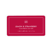 Eigen Logo met modern productlabel toevoegen Etiket (Voorkant)