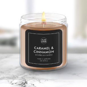 Eigen Logo met modern productlabel toevoegen Vierkante Sticker