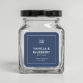 Eigen Logo met modern productlabel toevoegen Vierkante Sticker