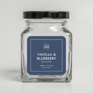 Eigen Logo met modern productlabel toevoegen Vierkante Sticker