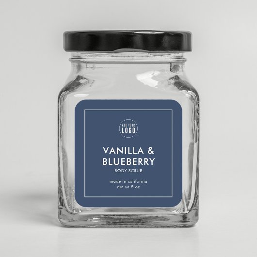 Eigen Logo met modern productlabel toevoegen Vierkante Sticker