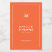 Eigen Logo met modern productlabel toevoegen Wijn Etiket (Enkel label)