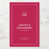 Eigen Logo met modern productlabel toevoegen Wijn Etiket (Enkel label)