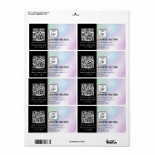 Eigen logo minimalistische sociale media-pictogram etiket (Full Sheet)