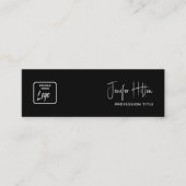 Eigen logo minimalistische sociale media-pictogram mini visitekaartje (Voorkant)