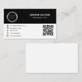 Eigen logo minimalistische sociale media-pictogram visitekaartje (Voorkant / Achterkant)